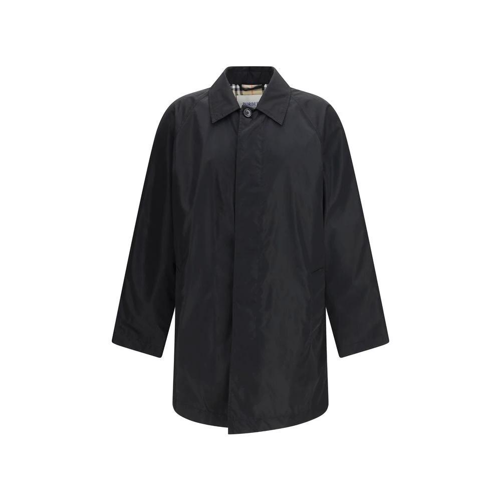 Burberry Black Polyester Coat by Burberry