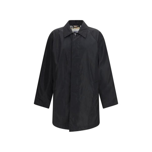 Burberry Black Polyester Coat by Burberry