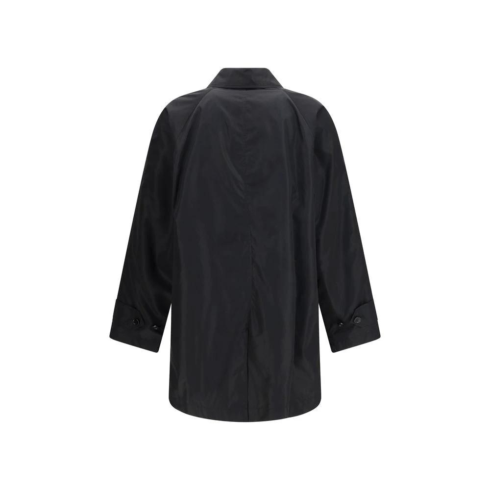 Burberry Black Polyester Coat by Burberry
