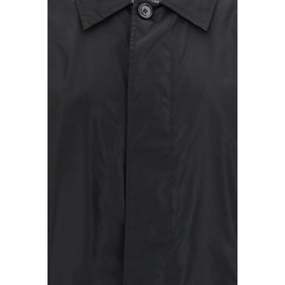 Burberry Black Polyester Coat by Burberry