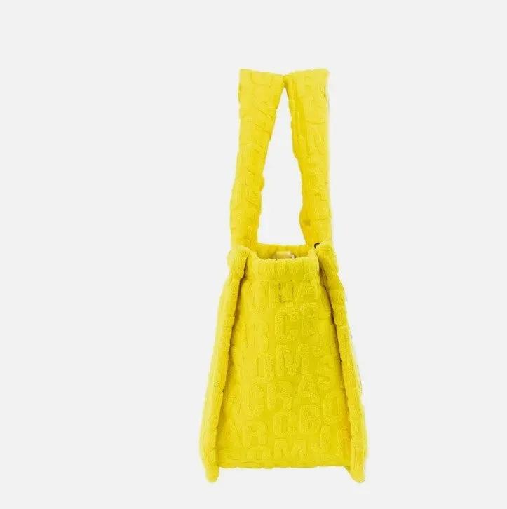Marc Jacobs The Monogram Terry Tote Small Golden Kiwi Shoulder Bag Purse by Marc Jacobs