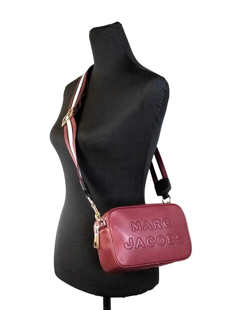 Marc Jacobs Flash Pomegranate Smooth Leather Embossed Camera Crossbody Bag Purse by Marc Jacobs