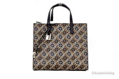 Marc Jacobs Mini Grind Signet Printed Leather Crossbody Tote Handbag Purse by Marc Jacobs
