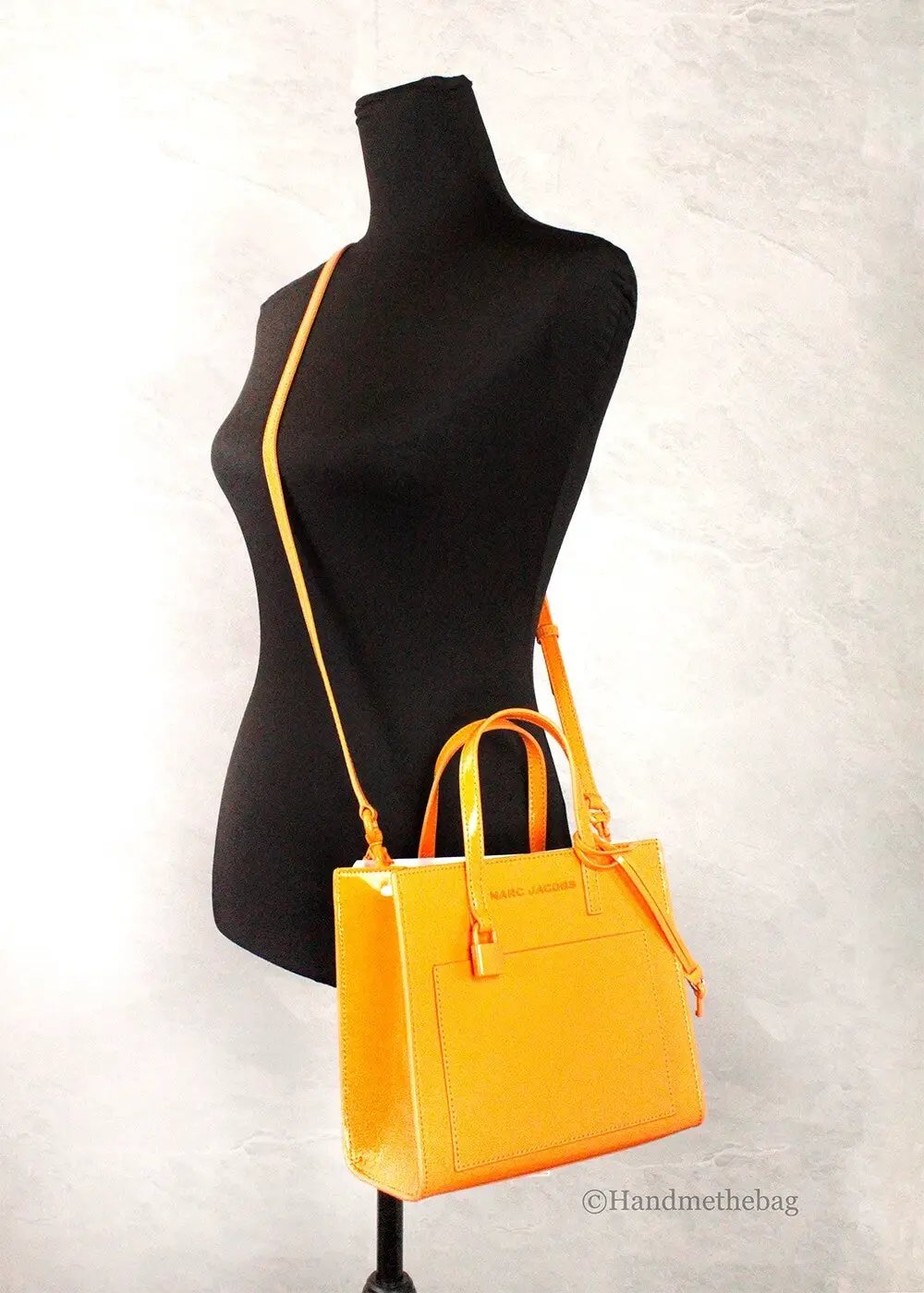 Marc Jacobs Mini Grind Scorched Patent Leather Crossbody Tote Bag Purse by Marc Jacobs