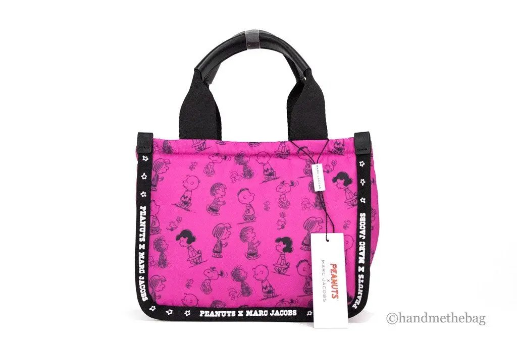 Marc Jacobs X Peanuts Mini Fuchsia Fedora Puffy Nylon Tote Convertible Handbag by Marc Jacobs