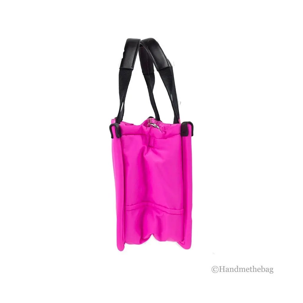 Marc Jacobs Small Neon Fuchsia Nylon Fabric Tote Convertible Bag Purse by Marc Jacobs