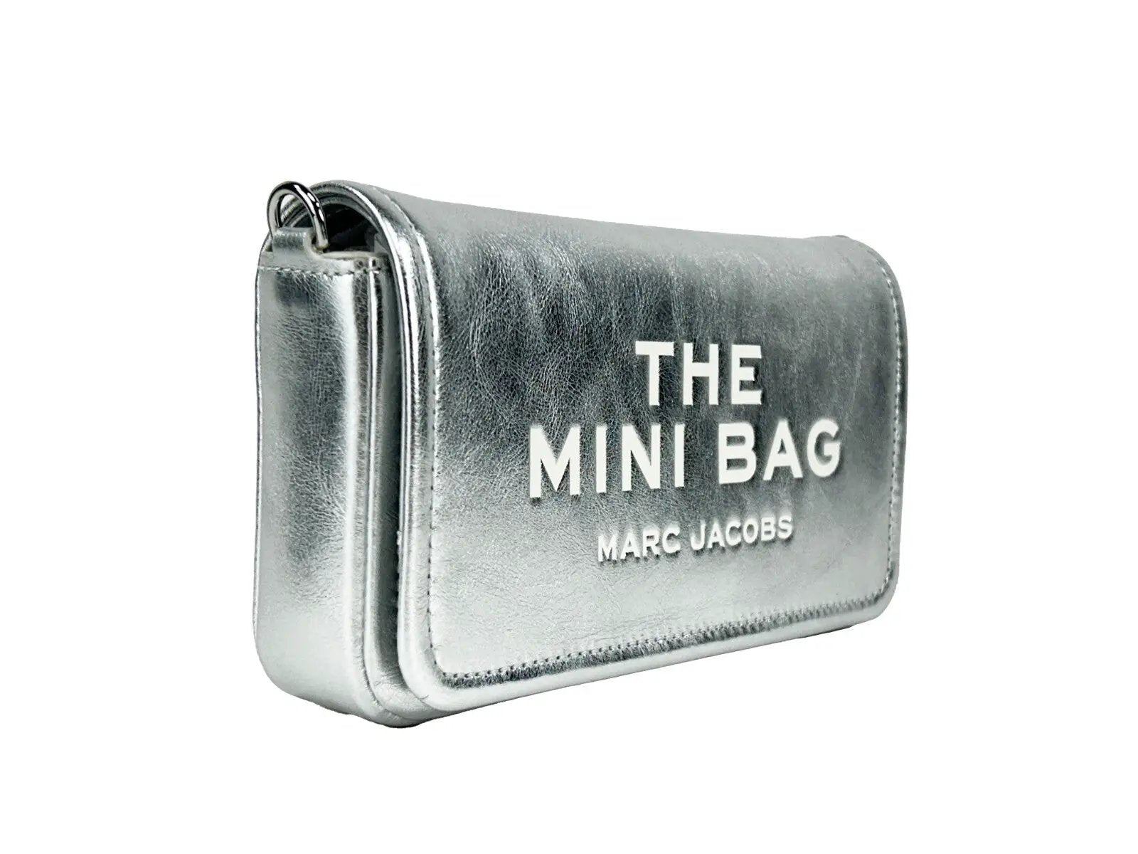 Marc Jacobs The Metallic Leather Chain Mini Bag - Silver by Marc Jacobs