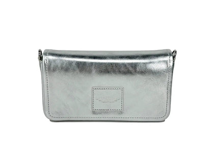 Marc Jacobs The Metallic Leather Chain Mini Bag - Silver by Marc Jacobs