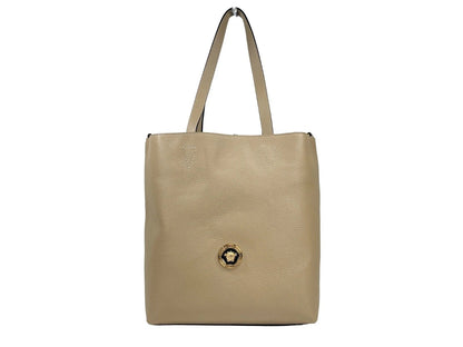Versace Medusa Large Leather Tote Bag With Pouch by Versace