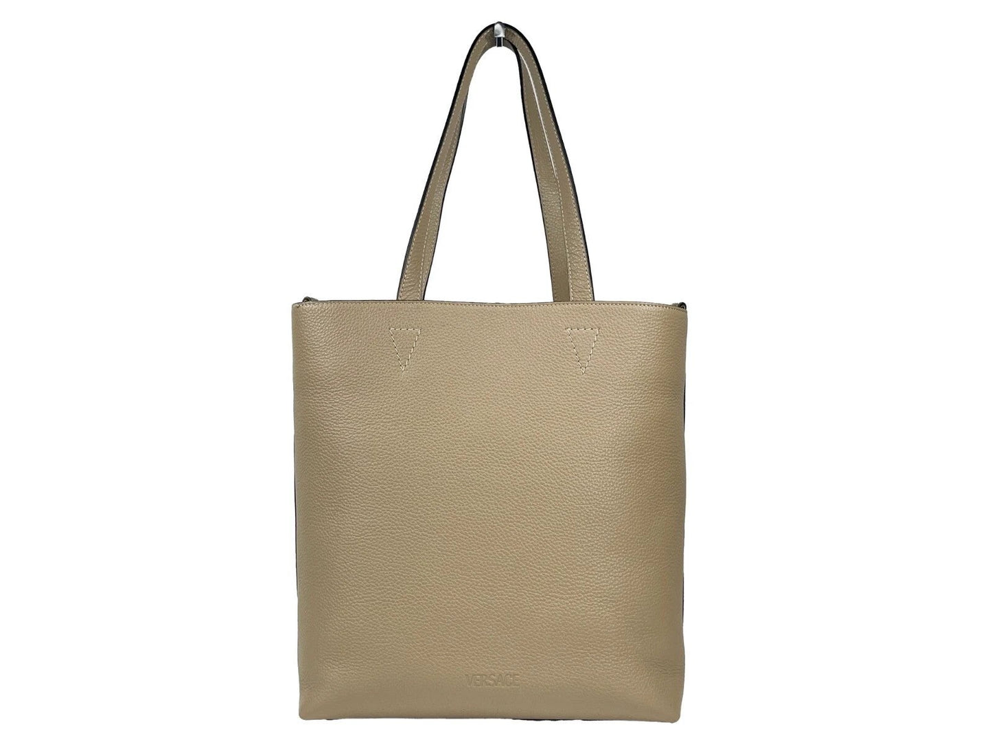 Versace Medusa Large Leather Tote Bag With Pouch by Versace