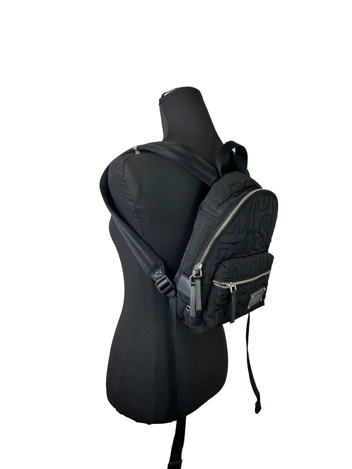 Marc Jacobs Small Black Quilted Backpack Bookbag by Marc Jacobs