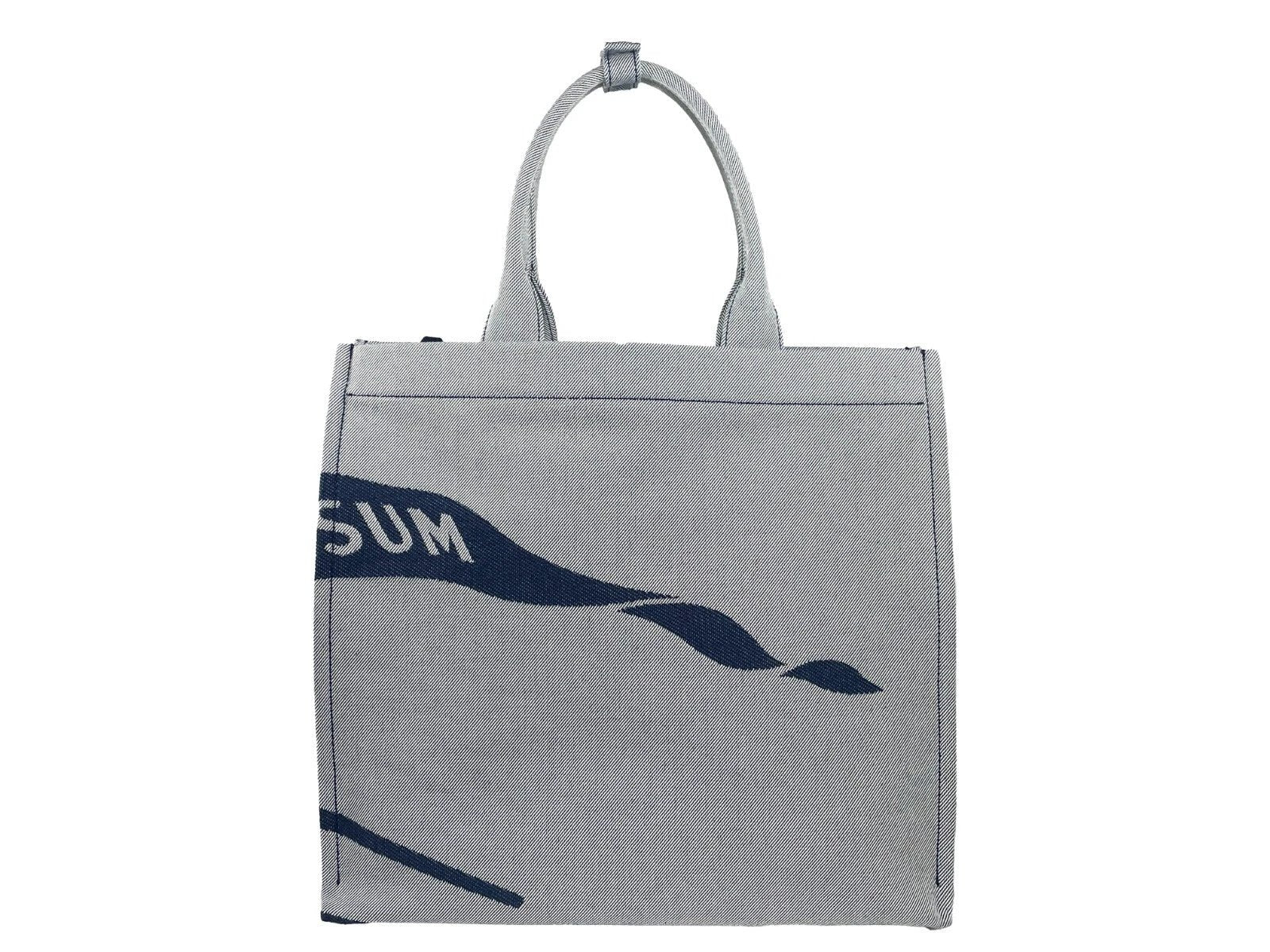 Burberry Navy EKD Canvas Tote Bag With Coin Pouch by Burberry
