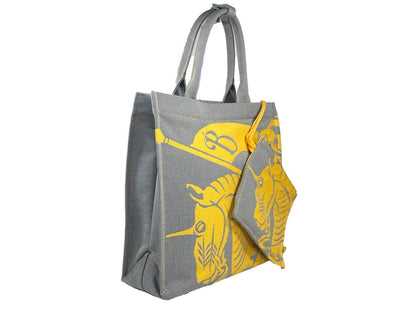Burberry EKD Canvas Tote Bag With Coin Pouch by Burberry