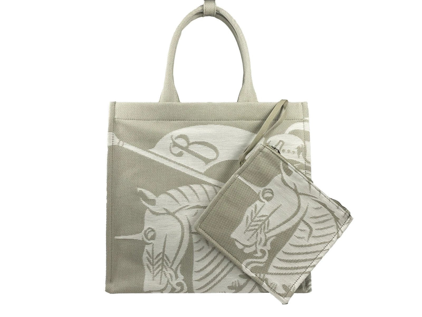 Burberry EKD Canvas Tote Bag With Coin Pouch by Burberry