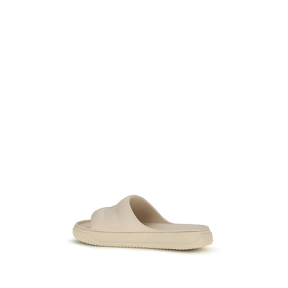 Moncler Beige Rubber Slippers