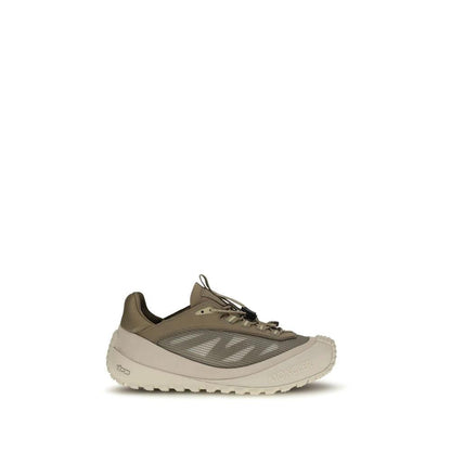 Moncler Gray Calf Leather Bos Taurus Athletic Sneakers by Moncler