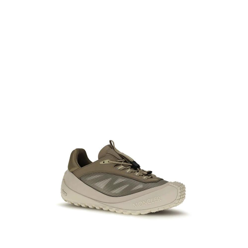 Moncler Gray Calf Leather Bos Taurus Athletic Sneakers by Moncler