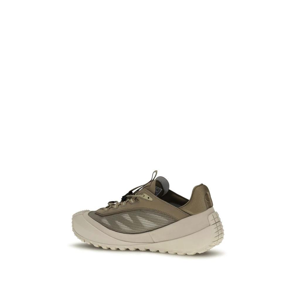 Moncler Gray Calf Leather Bos Taurus Athletic Sneakers by Moncler