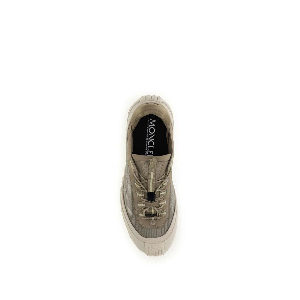 Moncler Gray Calf Leather Bos Taurus Athletic Sneakers by Moncler