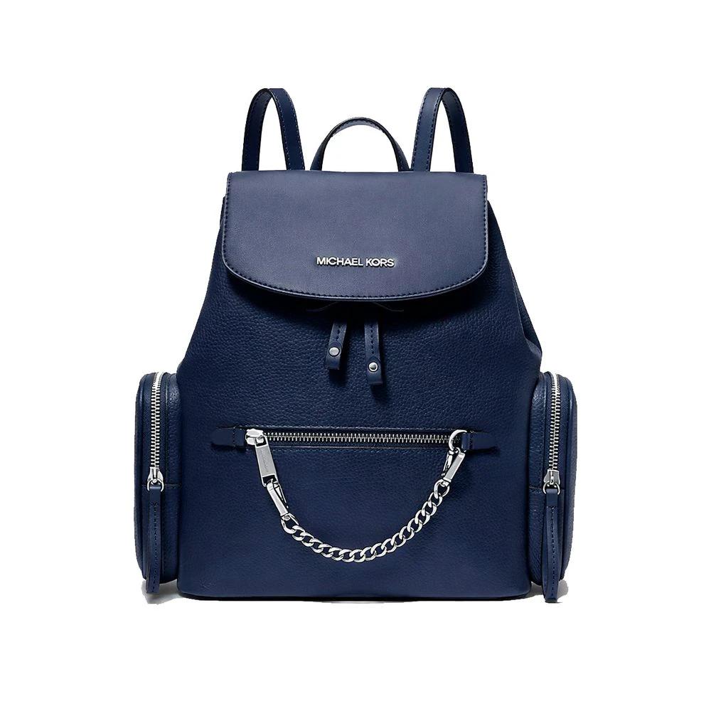 Michael Kors Blue Fur Backpack by Michael Kors