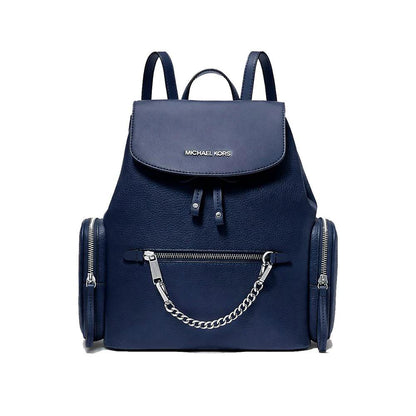Michael Kors Blue Fur Backpack by Michael Kors