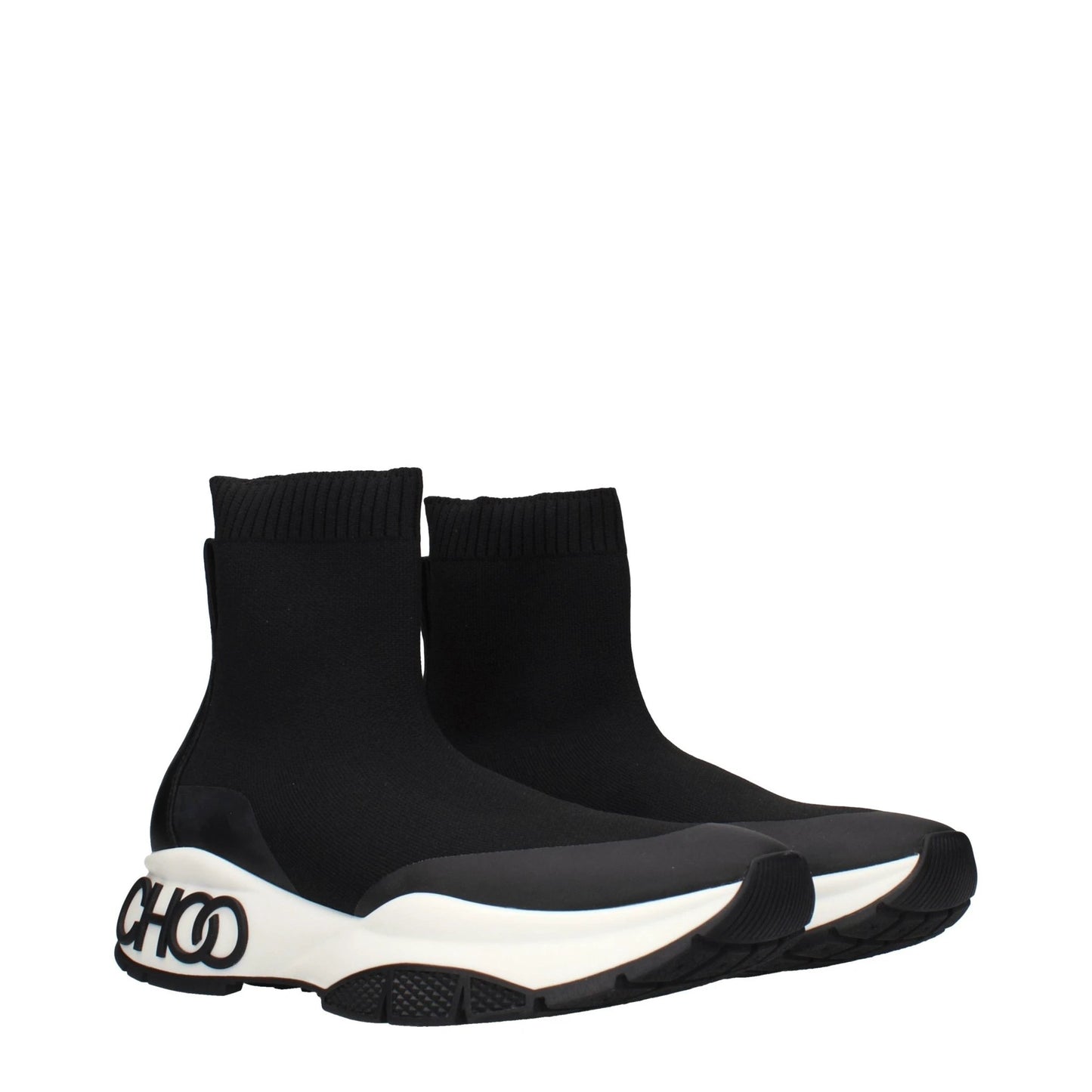 Jimmy Choo Black Fabric Ankle Boots by Jimmy Choo