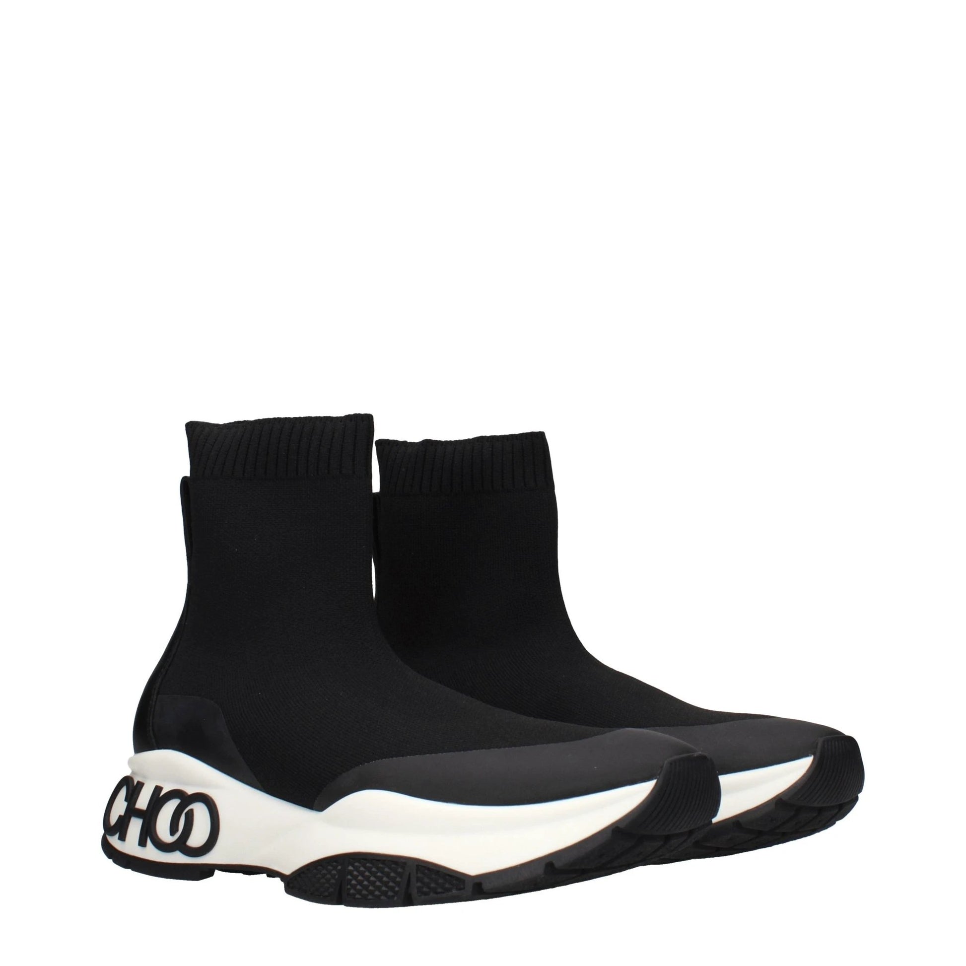 Jimmy Choo Black Fabric Ankle Boots by Jimmy Choo