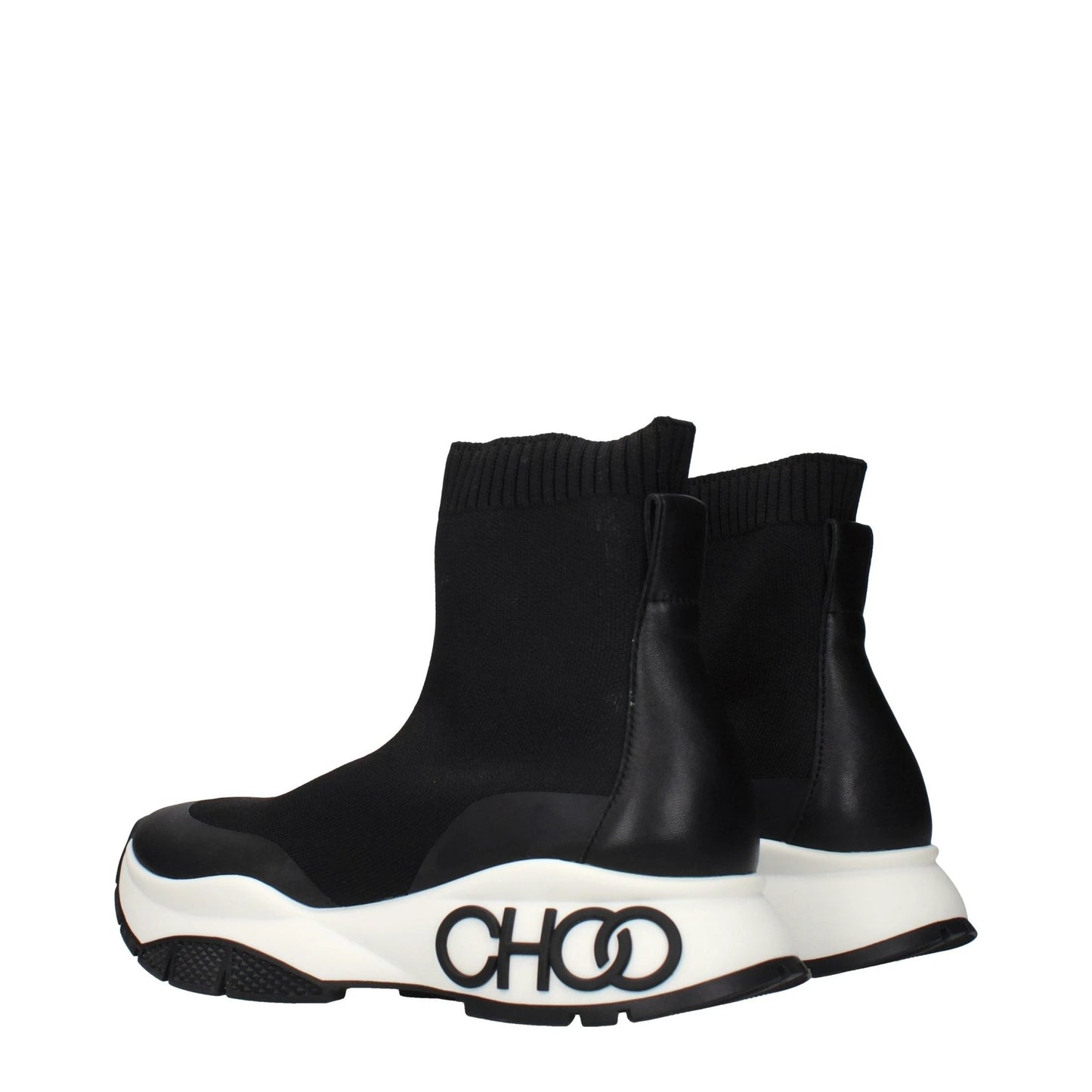 Jimmy Choo Black Fabric Ankle Boots by Jimmy Choo