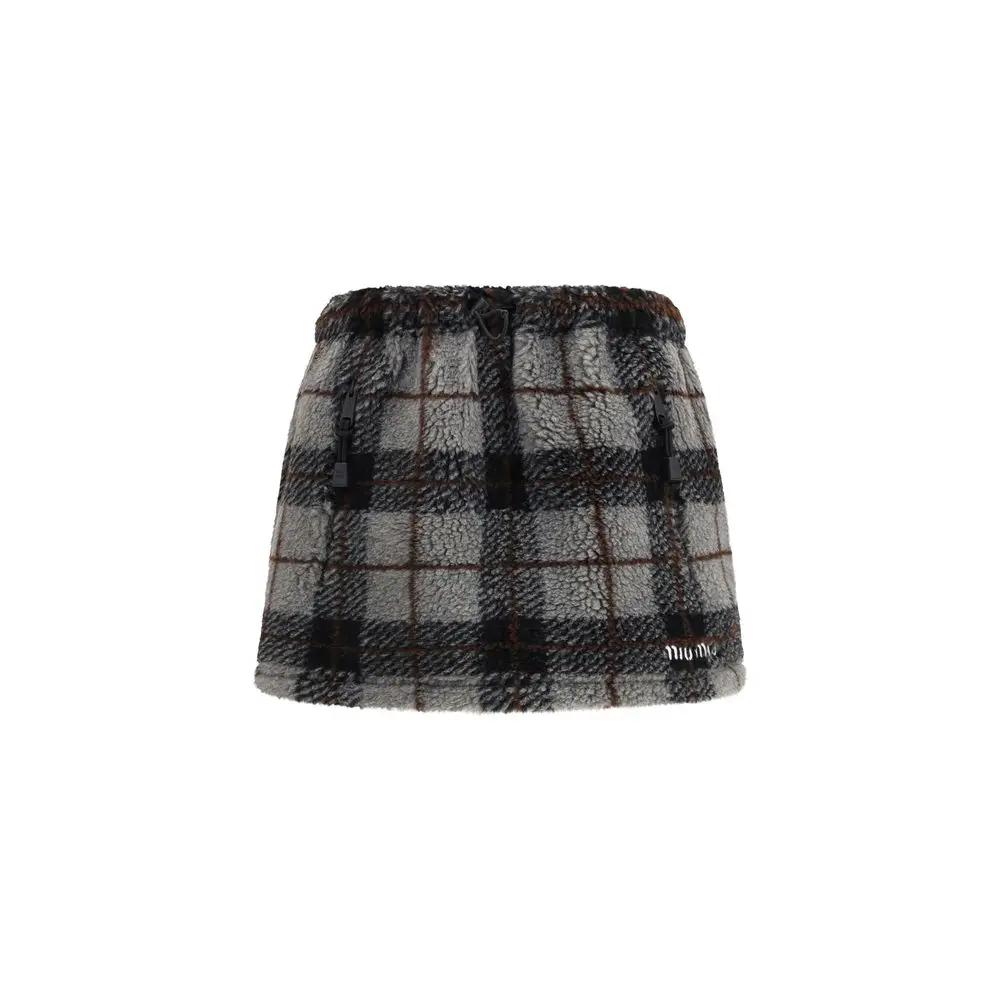 Miu Miu Multicolor Nylon Mini Skirt by Miu Miu