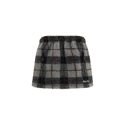 Miu Miu Multicolor Nylon Mini Skirt by Miu Miu