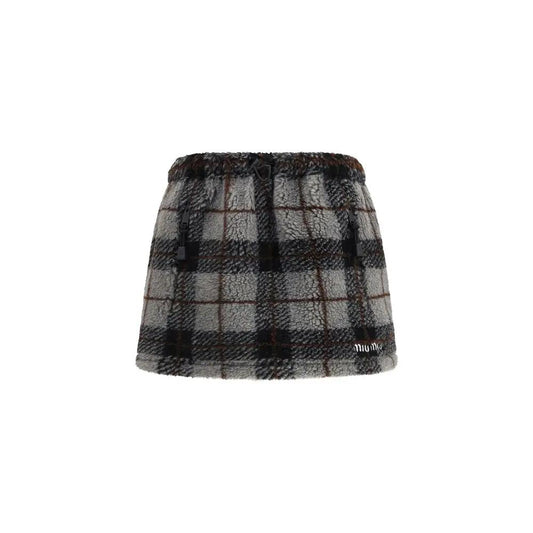 Miu Miu Multicolor Nylon Mini Skirt by Miu Miu