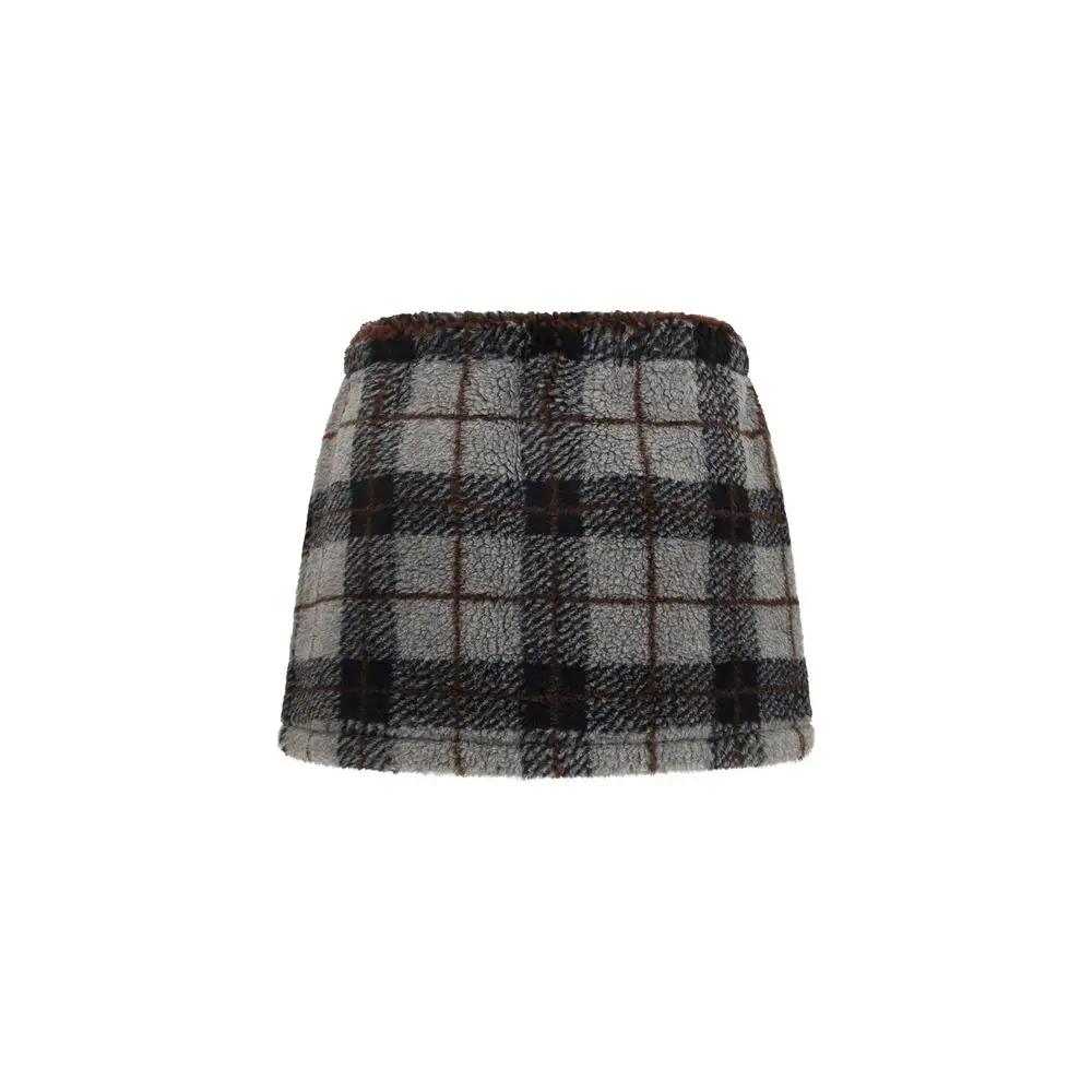 Miu Miu Multicolor Nylon Mini Skirt by Miu Miu