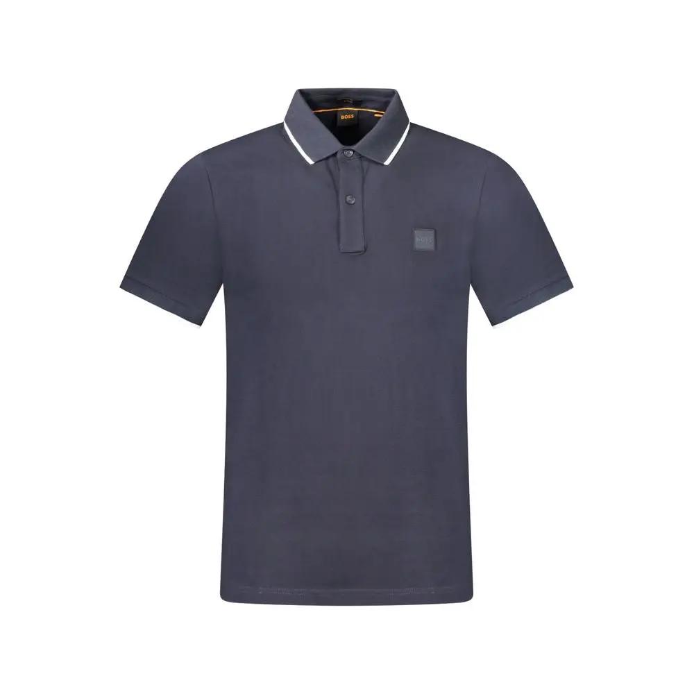 Hugo Boss Blue Cotton Men's Polo-Shirt by Hugo Boss