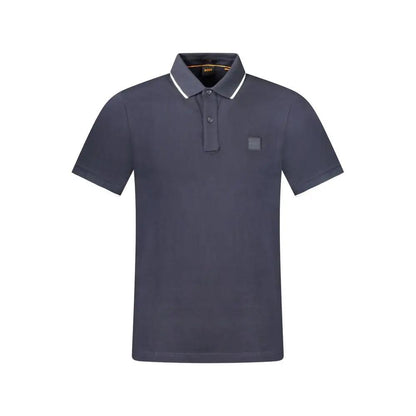 Hugo Boss Blue Cotton Men's Polo-Shirt by Hugo Boss