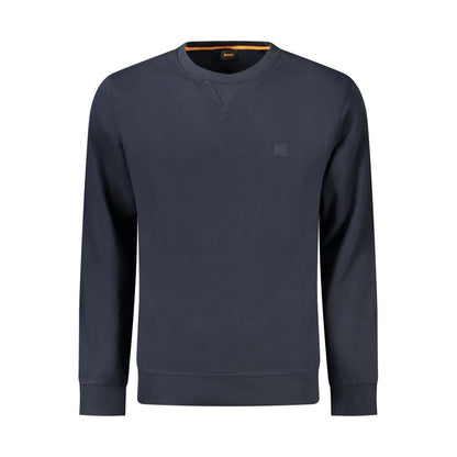 Sweat-shirt Hugo Boss homme col rond en coton bleu – BO-33118