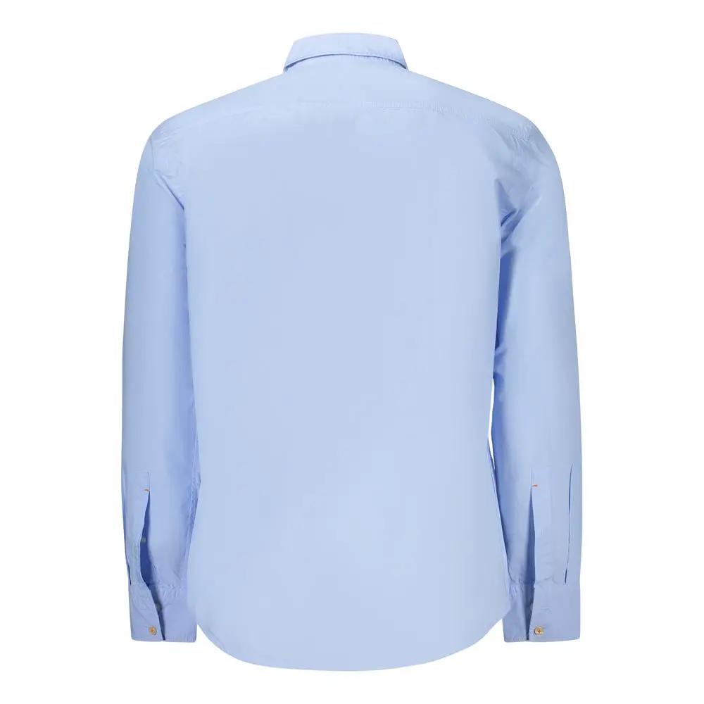 Hugo Boss Azzurro Cotton Men Shirt by Hugo Boss