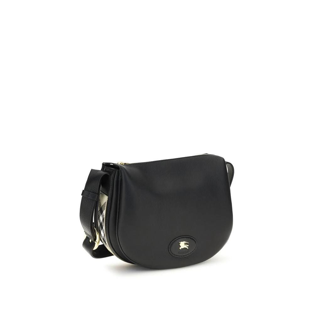 Burberry Black Calf Leather Bos Taurus Shoulder Bag by Burberry
