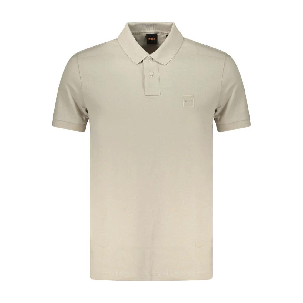 Hugo Boss Beige Cotton Mens Polo Shirt by Hugo Boss