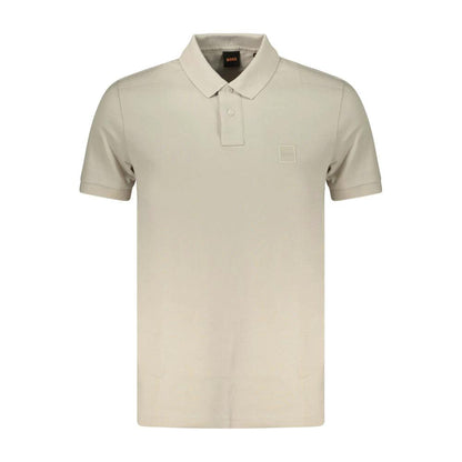 Hugo Boss Beige Cotton Mens Polo Shirt by Hugo Boss