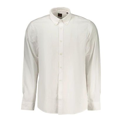 Hugo Boss White Cotton Men's Shirt by Hugo Boss