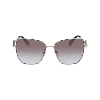 Longchamp Gold Metal Sunglasses by Longchamp