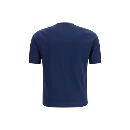 Prada Blue Cotton T-Shirt by Prada