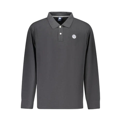North Sails Black Cotton Men Polo Shirt by North Sails