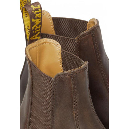 Dr. Martens Brown Leather Ankle Boots by Dr. Martens