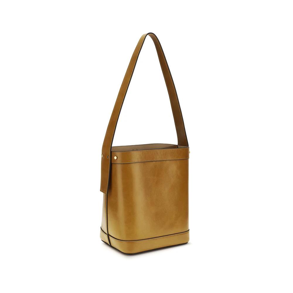 Versace Brown Calf Leather Bos Taurus Shoulder Bag by Versace
