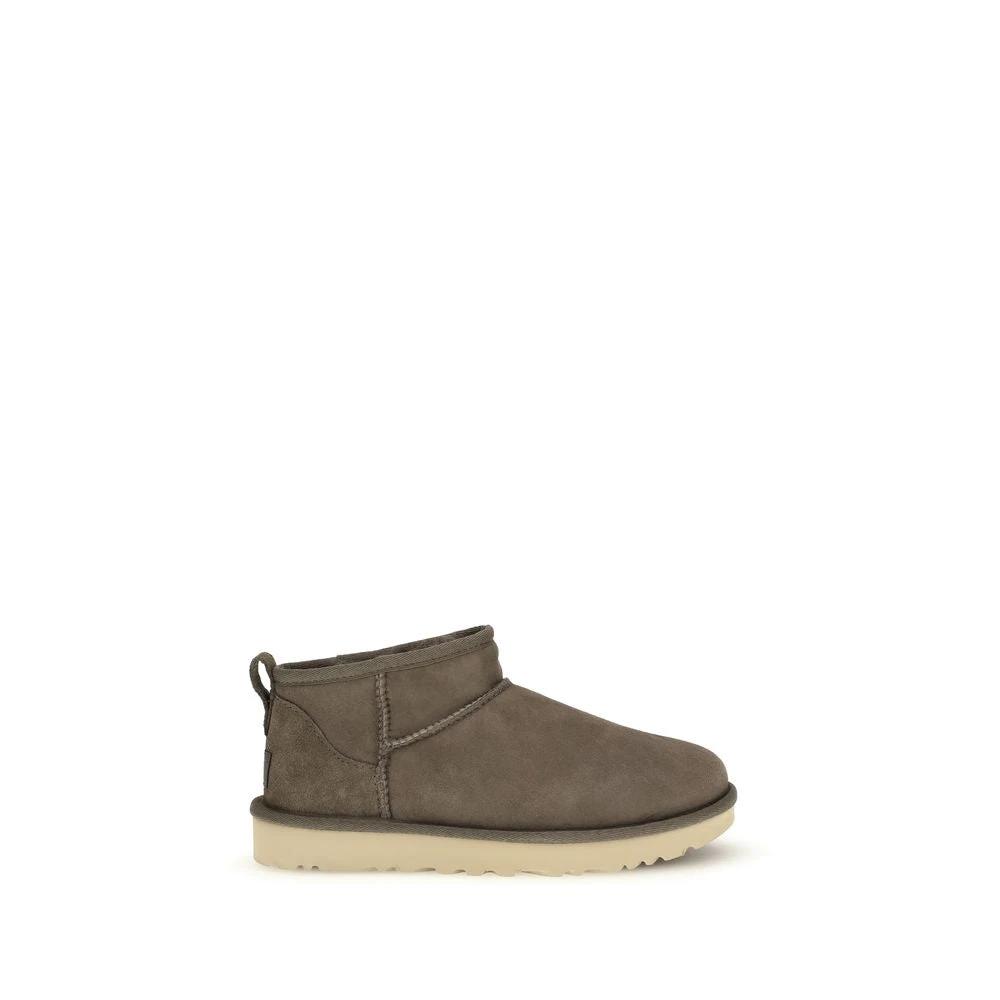 UGG Brown Leather Ankle Boots by UGG