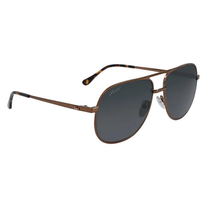 Lacoste Brown Metal Sunglasses by Lacoste