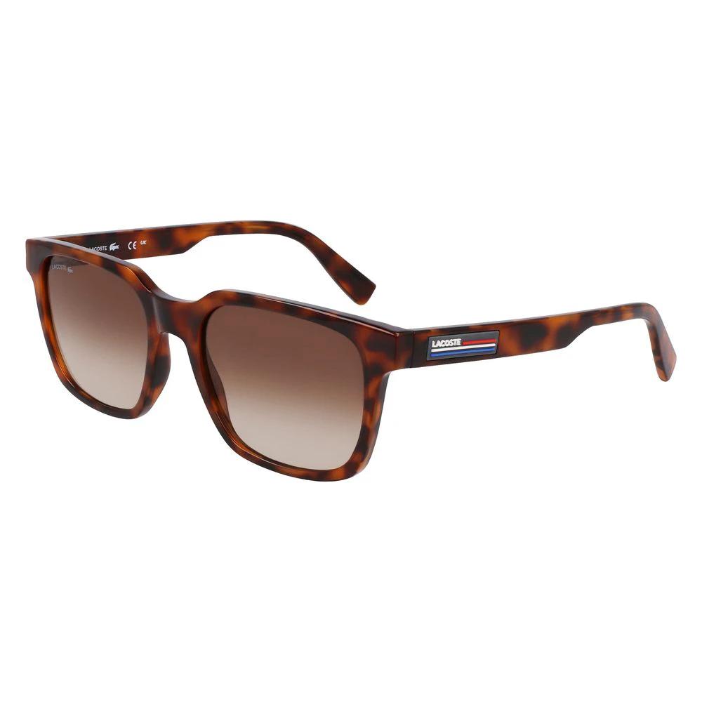 Lacoste Brown Injected Sunglasses by Lacoste