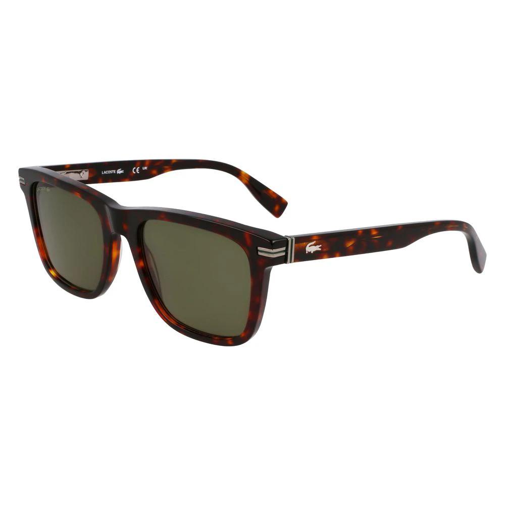 Lacoste Brown Acetate Sunglasses by Lacoste
