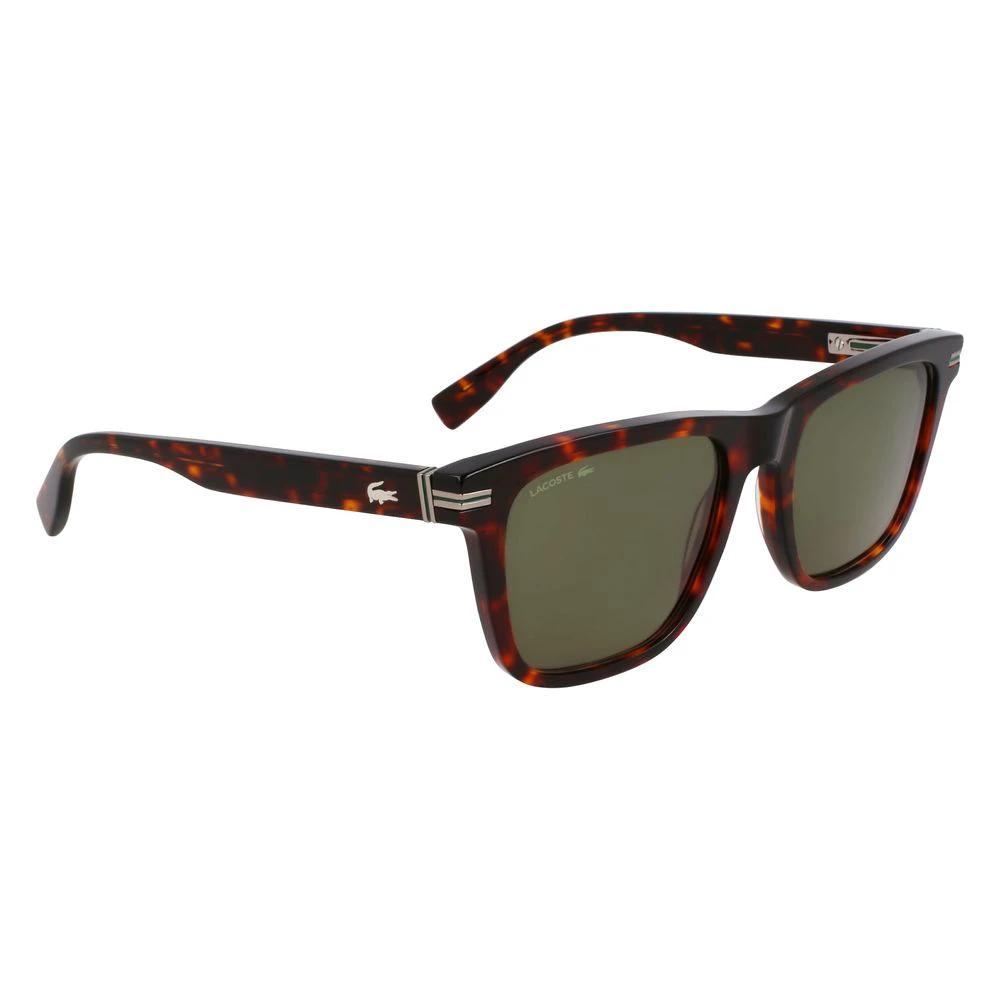 Lacoste Brown Acetate Sunglasses by Lacoste